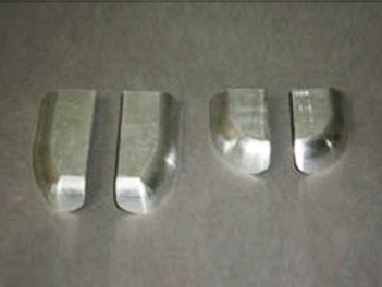 鋁制件去氧化皮、啞光處理前后